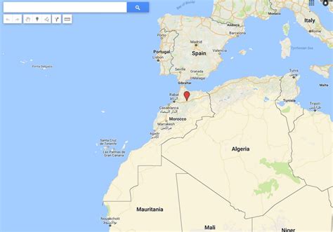 google map of morocco.